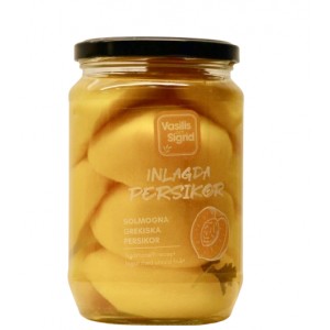 Persikor inlagda i sockerlag  720gr
